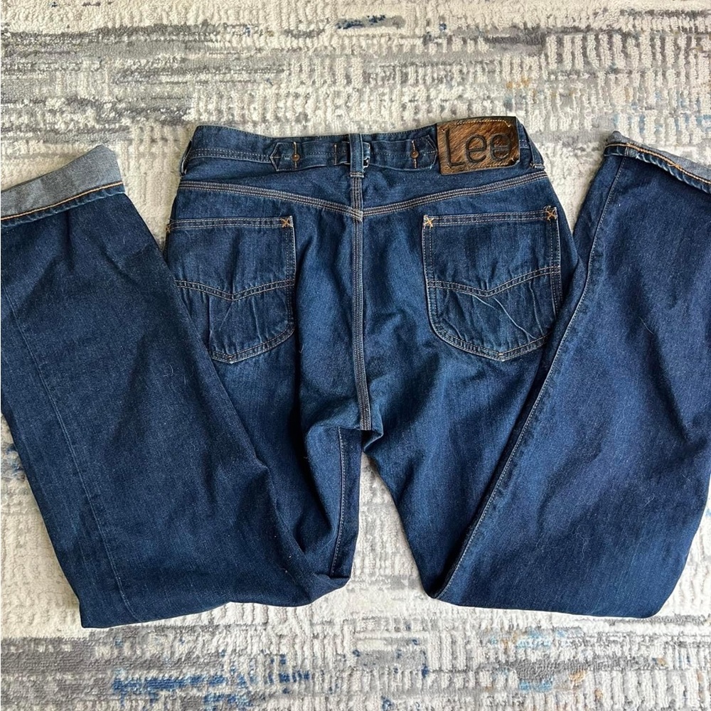 Rare LEE cowboy fur patch jeans